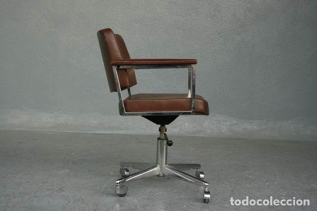 Antig&uuml;edades: Fauteuil de direction en cuir 1960 bon &eacute;tat - Foto 10
