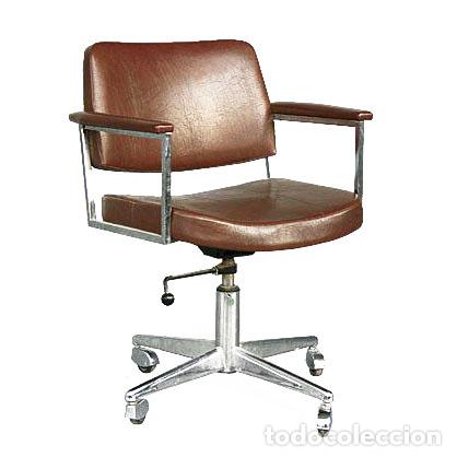 Antig&uuml;edades: Fauteuil de direction en cuir 1960 bon &eacute;tat - Foto 1