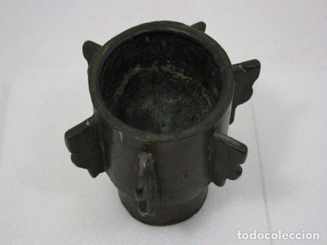 Antig&uuml;edades: Mortier &agrave; ailettes en bronze XVII&egrave;me - Foto 5