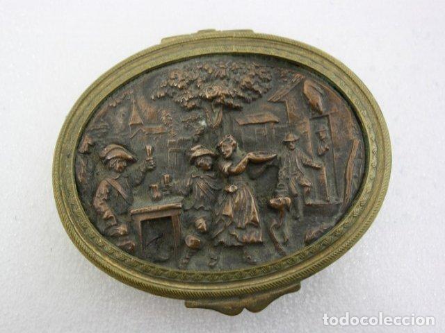 Antig&uuml;edades: Boite &agrave; pilule en bronze dor&eacute; - Foto 5