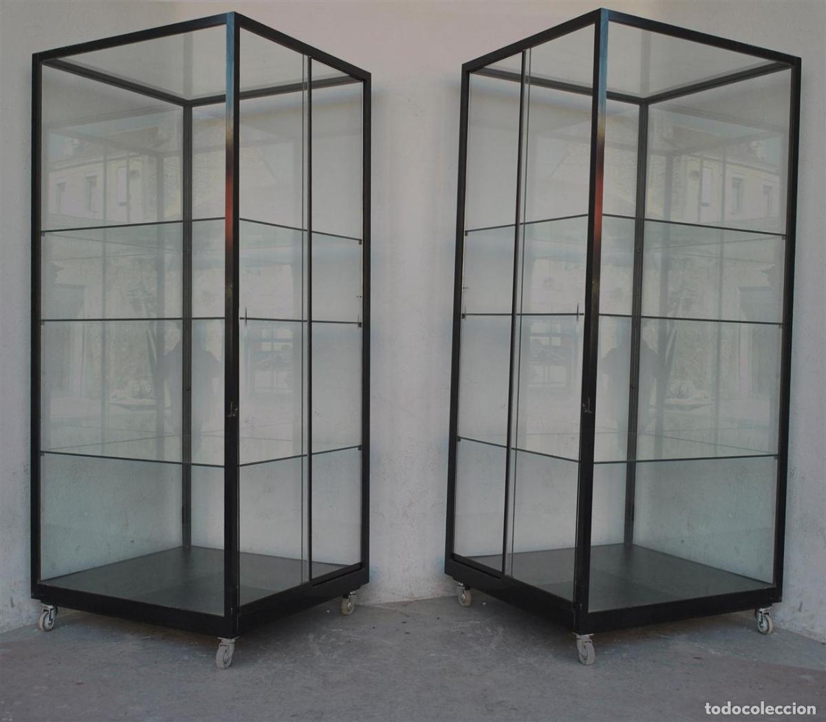 Antig&uuml;edades: Vitrine moderne en profil&eacute;s noire grand mod&egrave;le - Foto 6