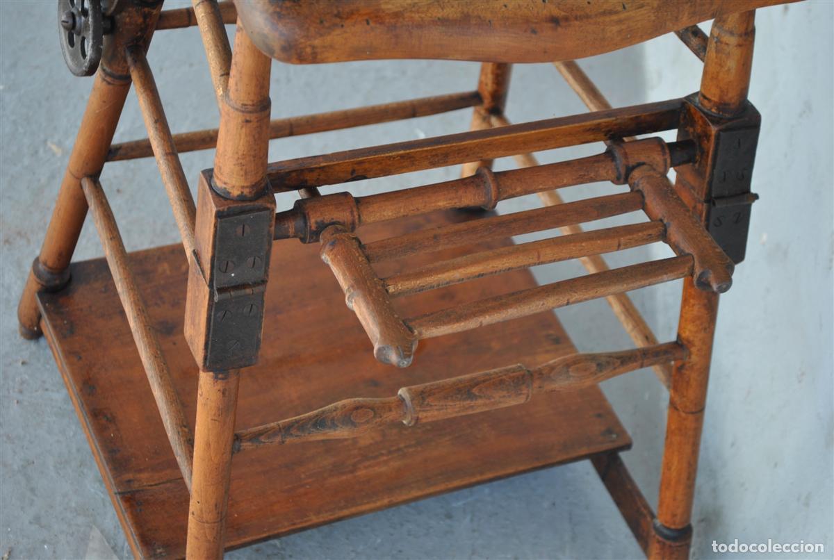 Antig&uuml;edades: Chaise haute de b&eacute;b&eacute; &agrave; syst&egrave;me d&eacute;poque 1900 - Foto 6