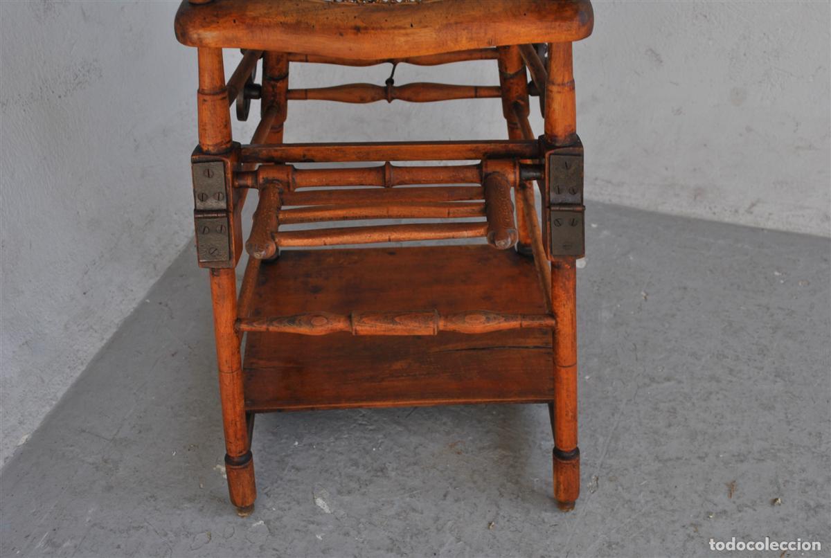 Antig&uuml;edades: Chaise haute de b&eacute;b&eacute; &agrave; syst&egrave;me d&eacute;poque 1900 - Foto 9