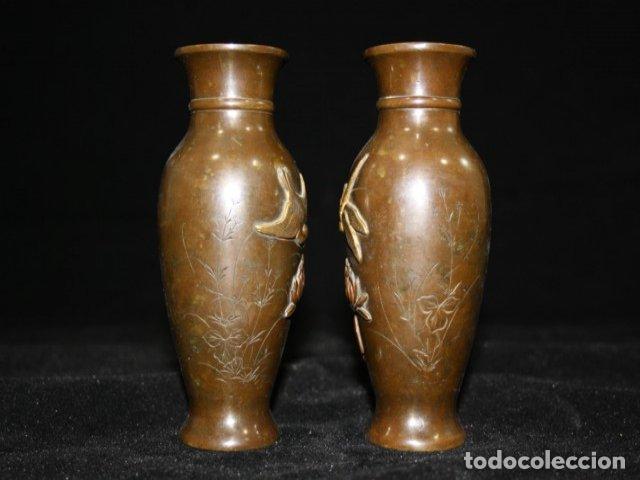 Antig&uuml;edades: Vases en bronze Meiji (paire) - Foto 4