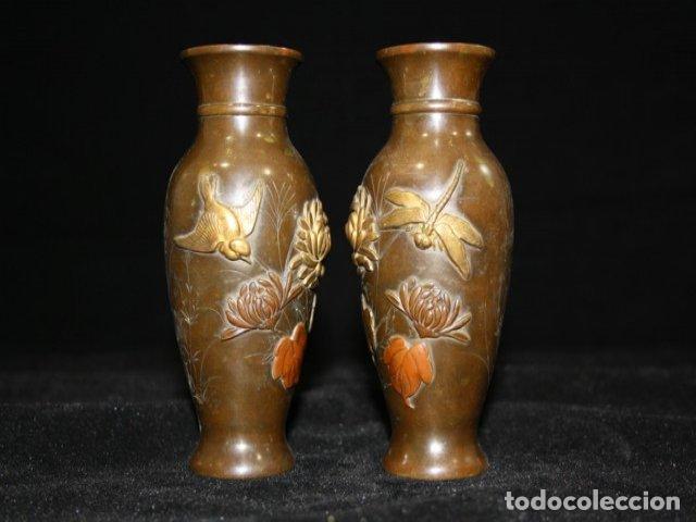Antig&uuml;edades: Vases en bronze Meiji (paire) - Foto 5