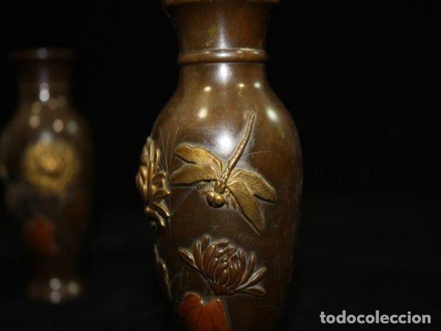Antig&uuml;edades: Vases en bronze Meiji (paire) - Foto 6