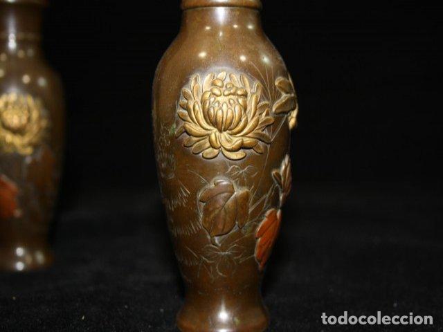 Antig&uuml;edades: Vases en bronze Meiji (paire) - Foto 8
