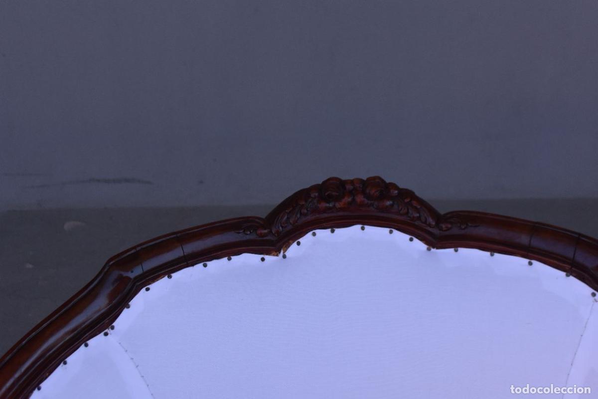 Antig&uuml;edades: Fauteuil corbeille 1925 mis en blanc - Foto 4