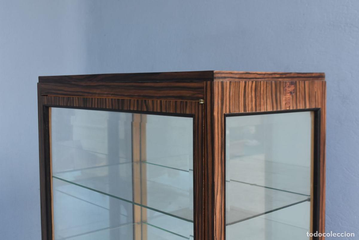 Antig&uuml;edades: Vitrine en macassar ann&eacute;es 30 Art d&eacute;co - Foto 3