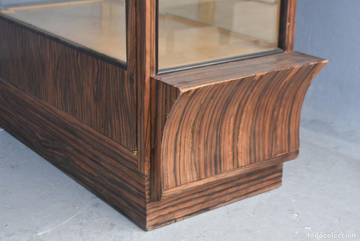 Antig&uuml;edades: Vitrine en macassar ann&eacute;es 30 Art d&eacute;co - Foto 5