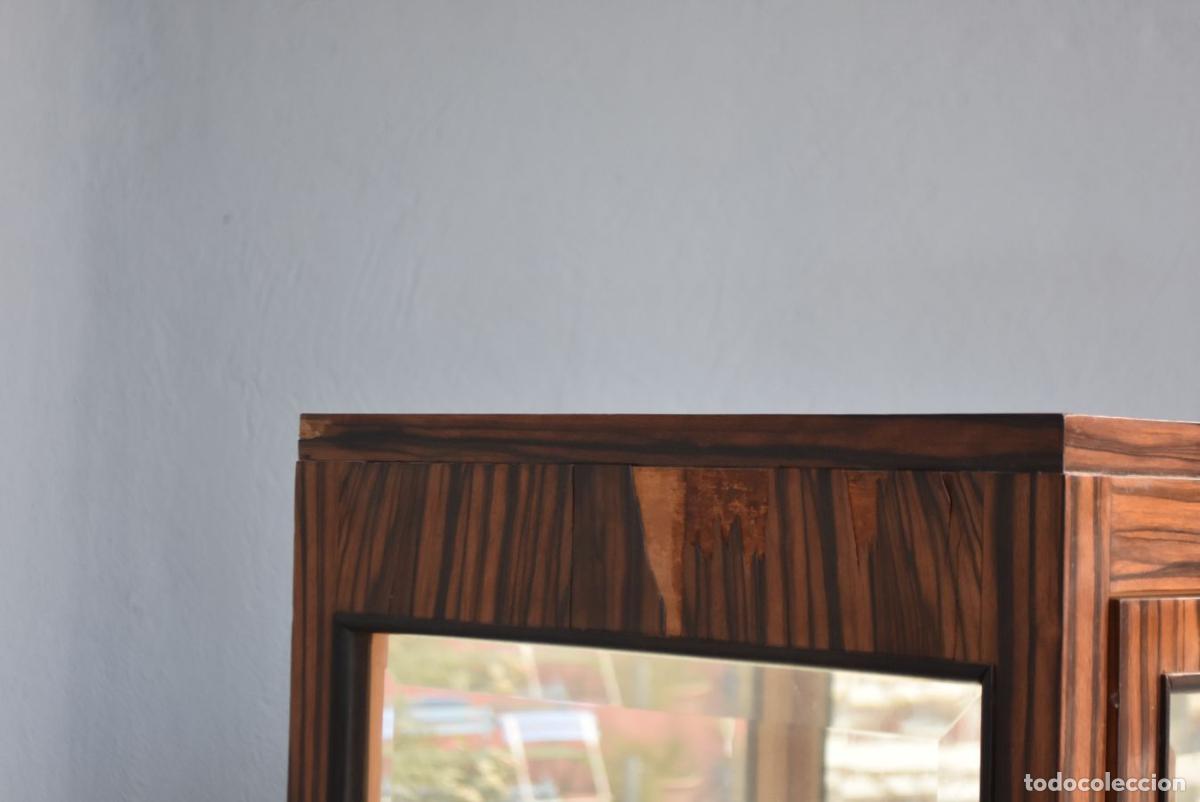 Antig&uuml;edades: Vitrine en macassar ann&eacute;es 30 Art d&eacute;co - Foto 6