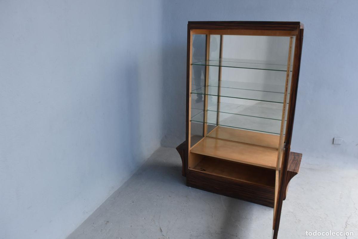 Antig&uuml;edades: Vitrine en macassar ann&eacute;es 30 Art d&eacute;co - Foto 8