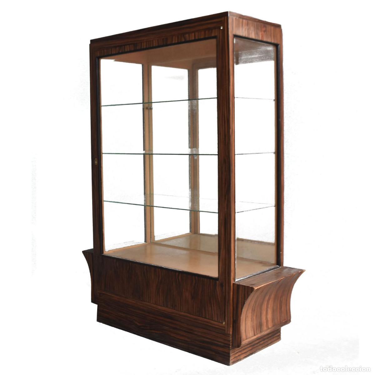 Antig&uuml;edades: Vitrine en macassar ann&eacute;es 30 Art d&eacute;co - Foto 1