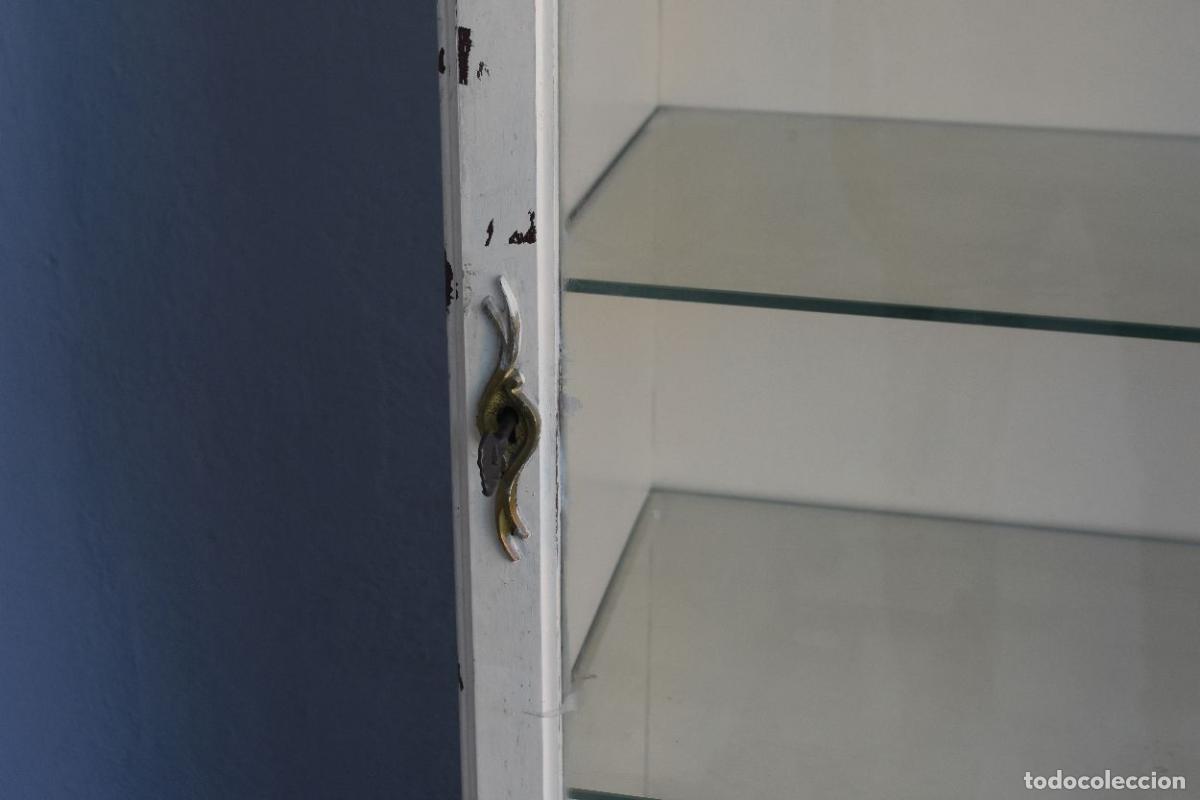 Antig&uuml;edades: Vitrines &eacute;clair&eacute;es bois laqu&eacute; pour collection - Foto 5