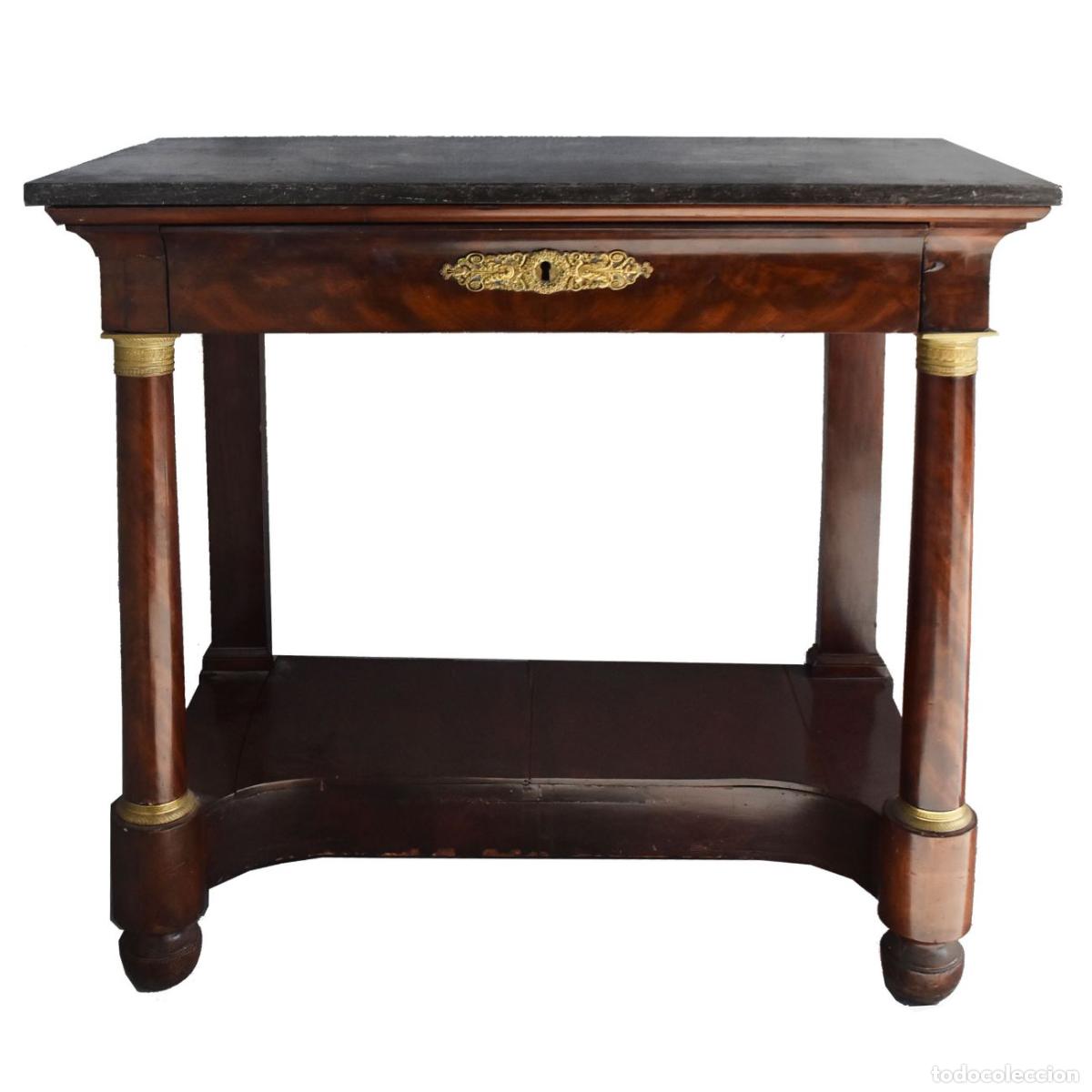 Antig&uuml;edades: Console en acajou &eacute;poque Empire XIX&egrave;me - Foto 1