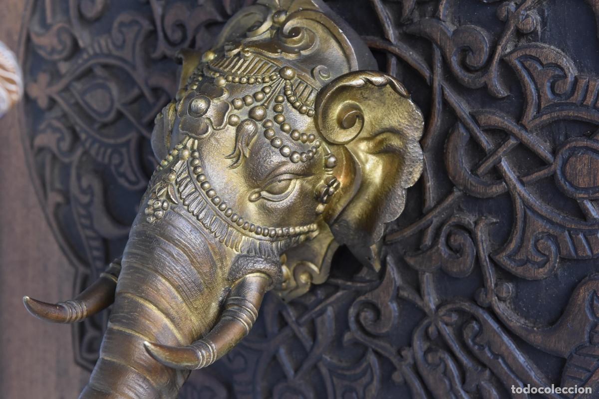 Antig&uuml;edades: Applique &eacute;l&eacute;phant &eacute;poque 1900 en bronze - Foto 6