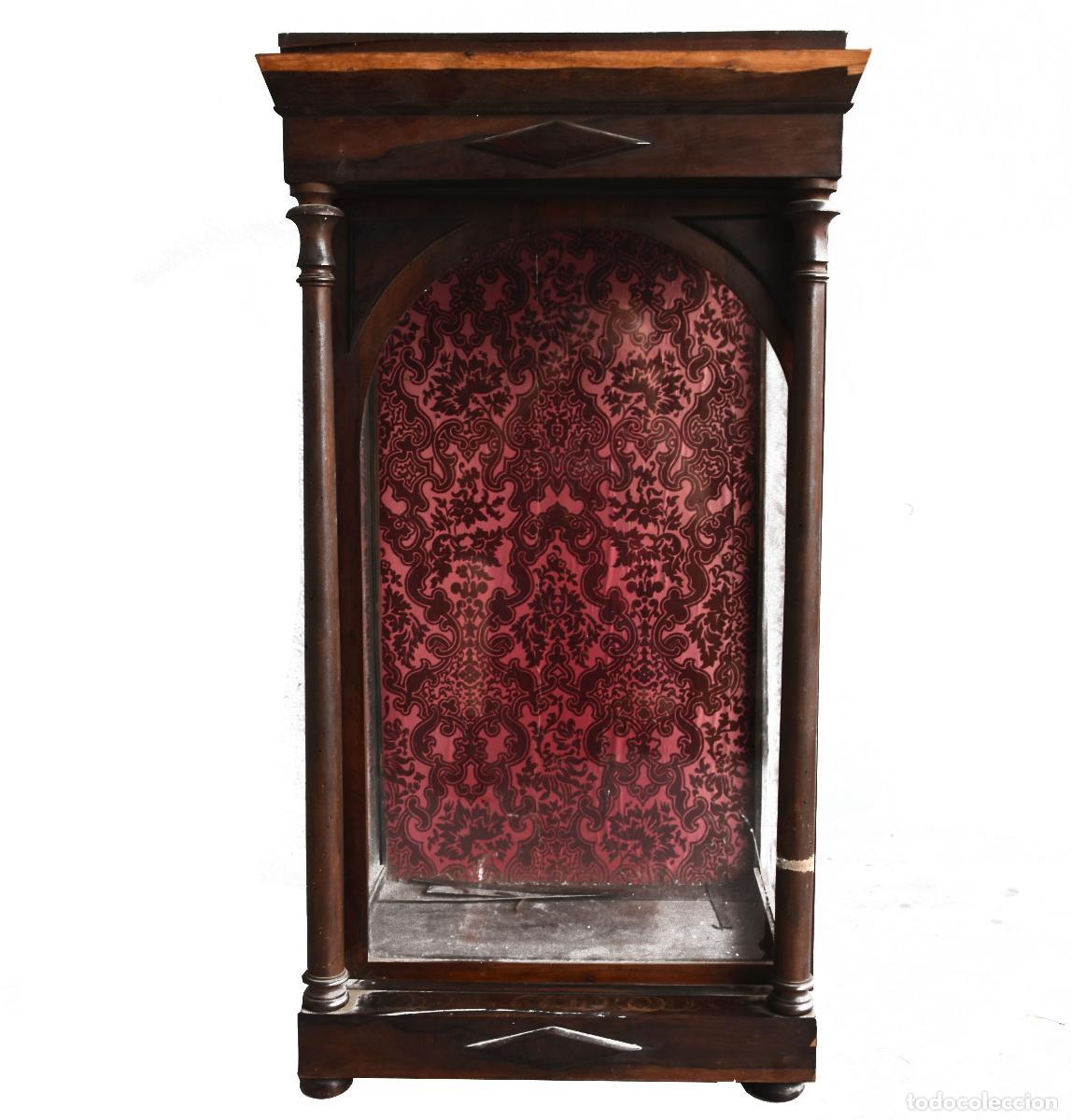 Antig&uuml;edades: Vitrine en acajou vitr&eacute;e 1900 &agrave; restaurer - Foto 1