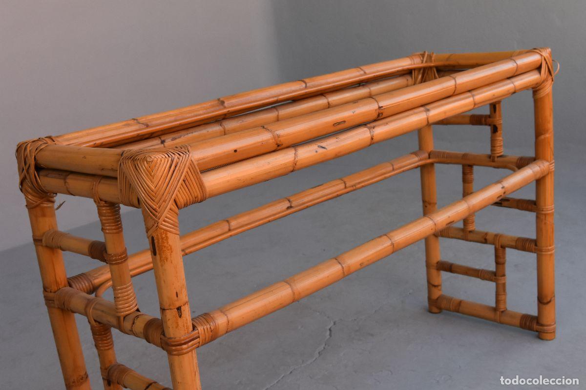 Antig&uuml;edades: Console bambou ann&eacute;es 60 - Foto 3
