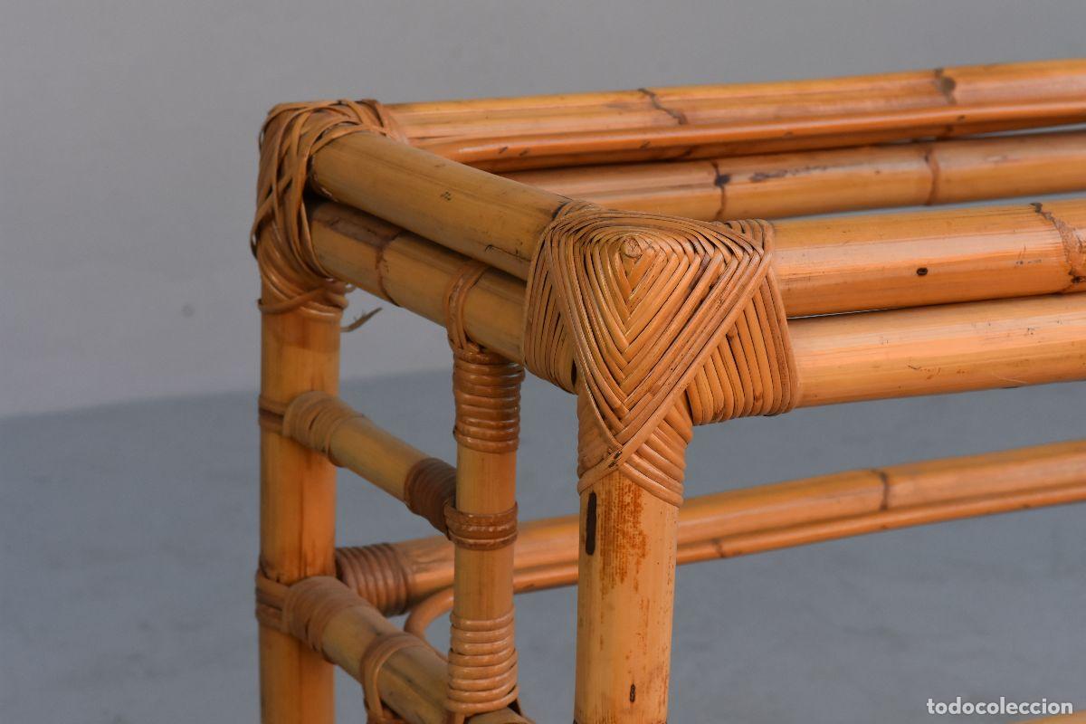 Antig&uuml;edades: Console bambou ann&eacute;es 60 - Foto 4