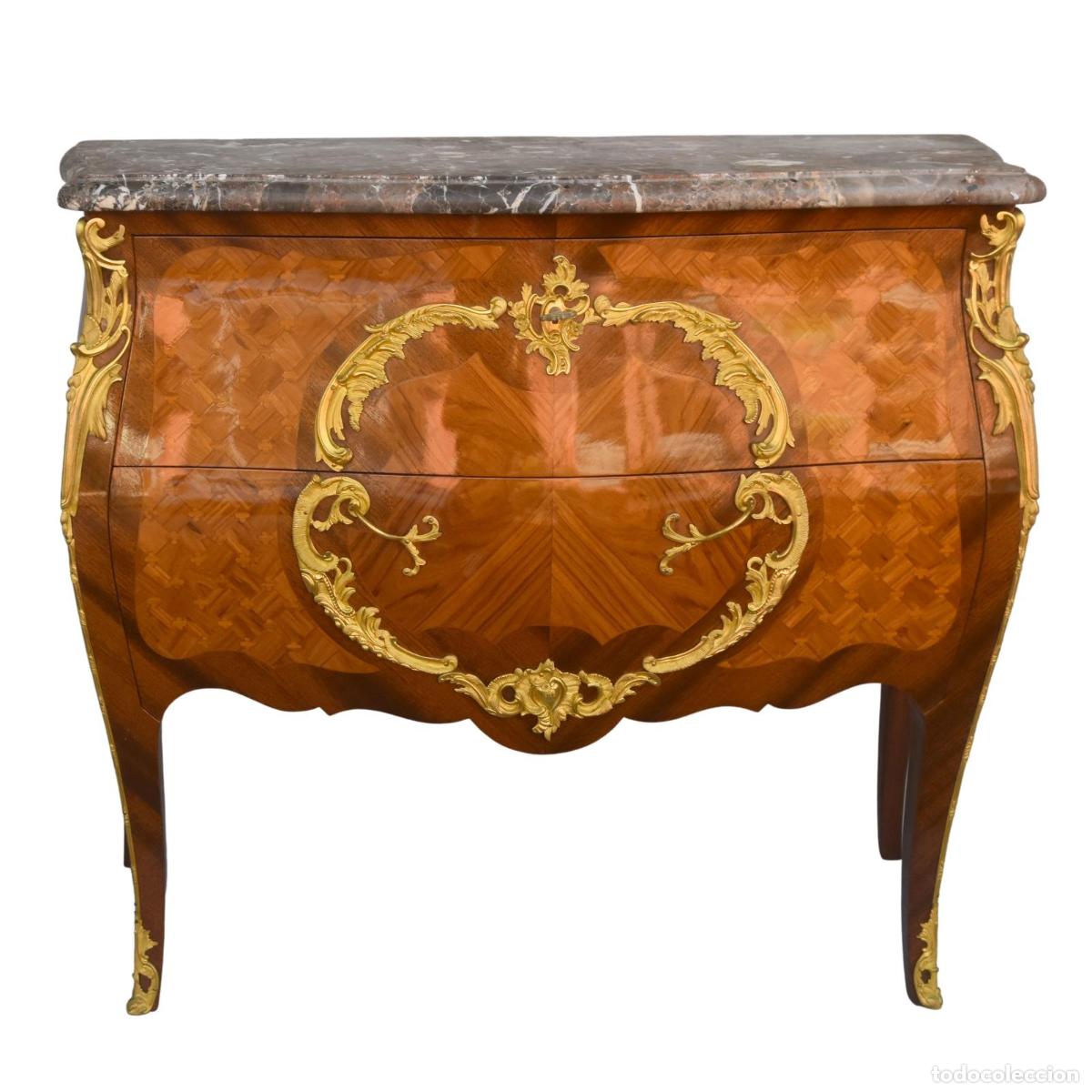 Antig&uuml;edades: Commode sauteuse Louis XV bois de rose - Foto 1