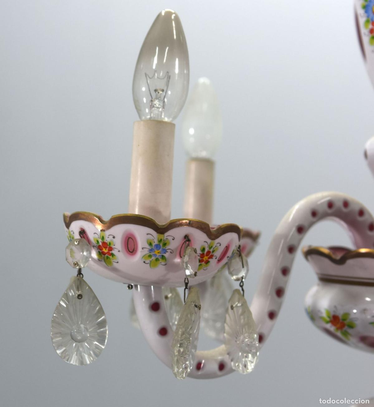 Antig&uuml;edades: Lustre en overlay XIX&egrave;me - Foto 4
