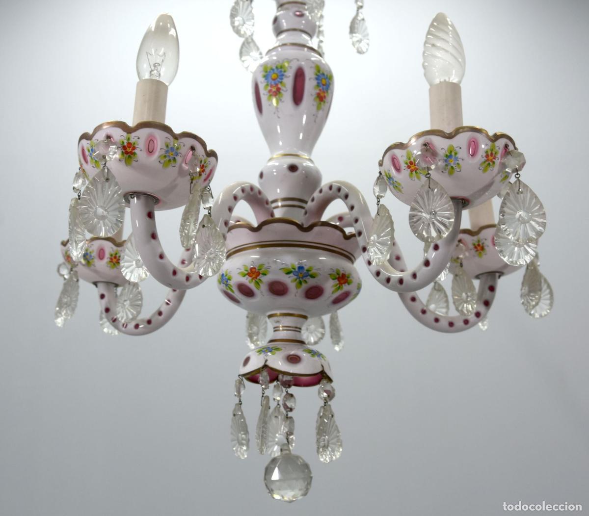 Antig&uuml;edades: Lustre en overlay XIX&egrave;me - Foto 5
