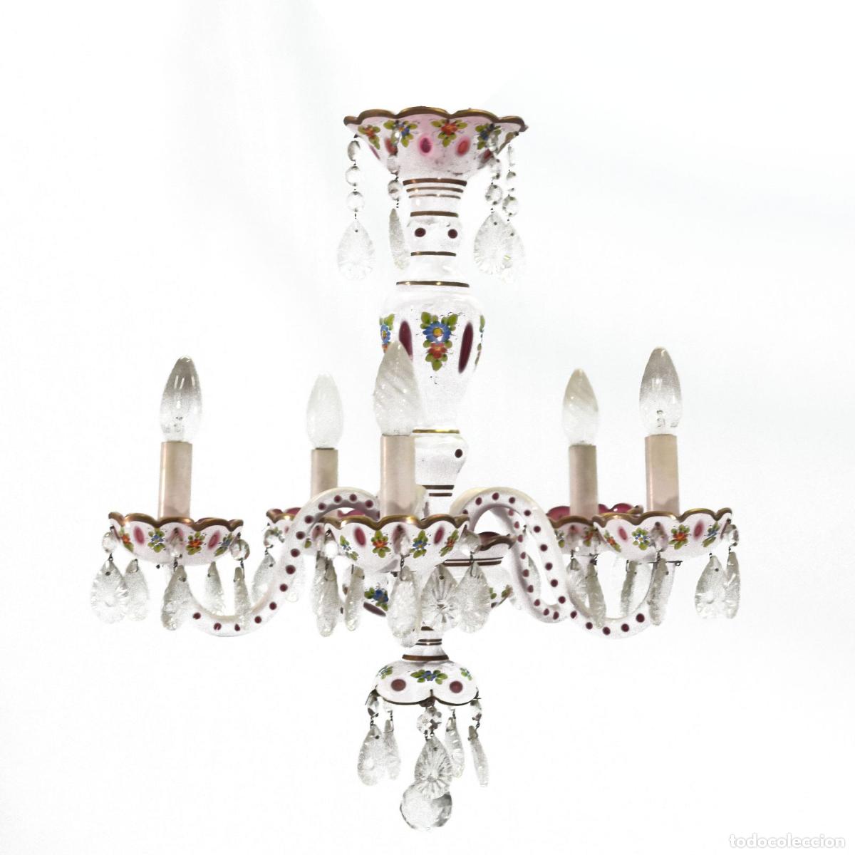 Antig&uuml;edades: Lustre en overlay XIX&egrave;me - Foto 1