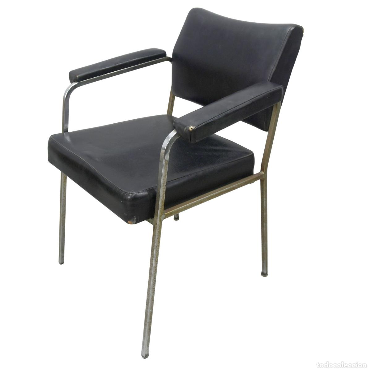 Antig&uuml;edades: Fauteuil de bureau d&eacute;poque 1950 - Foto 2