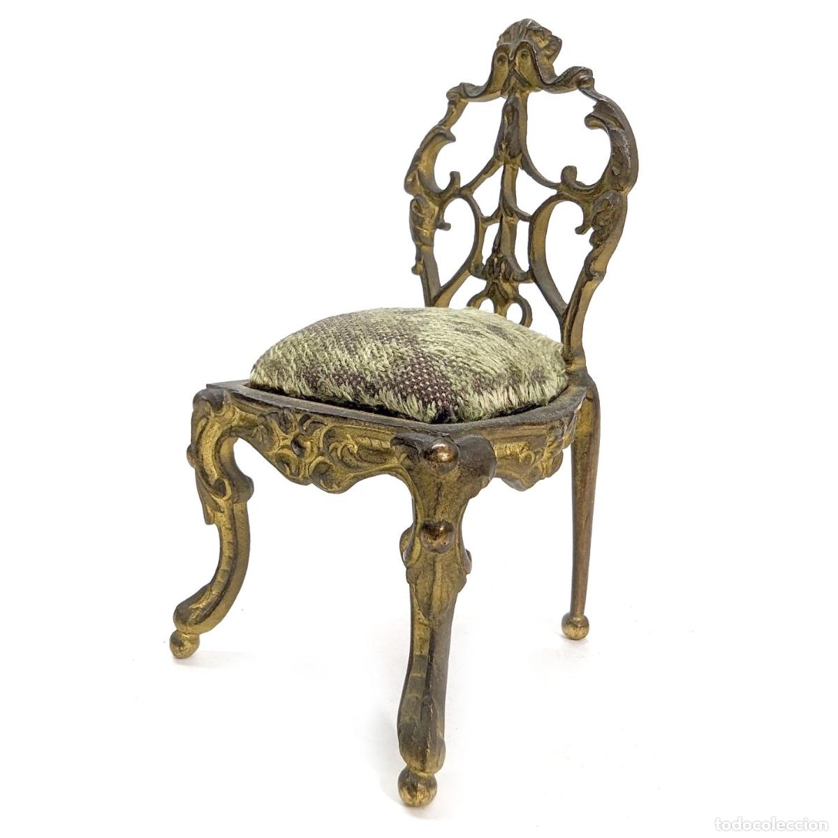 Antig&uuml;edades: Bronze de Vienne petite chaise miniature - Foto 2