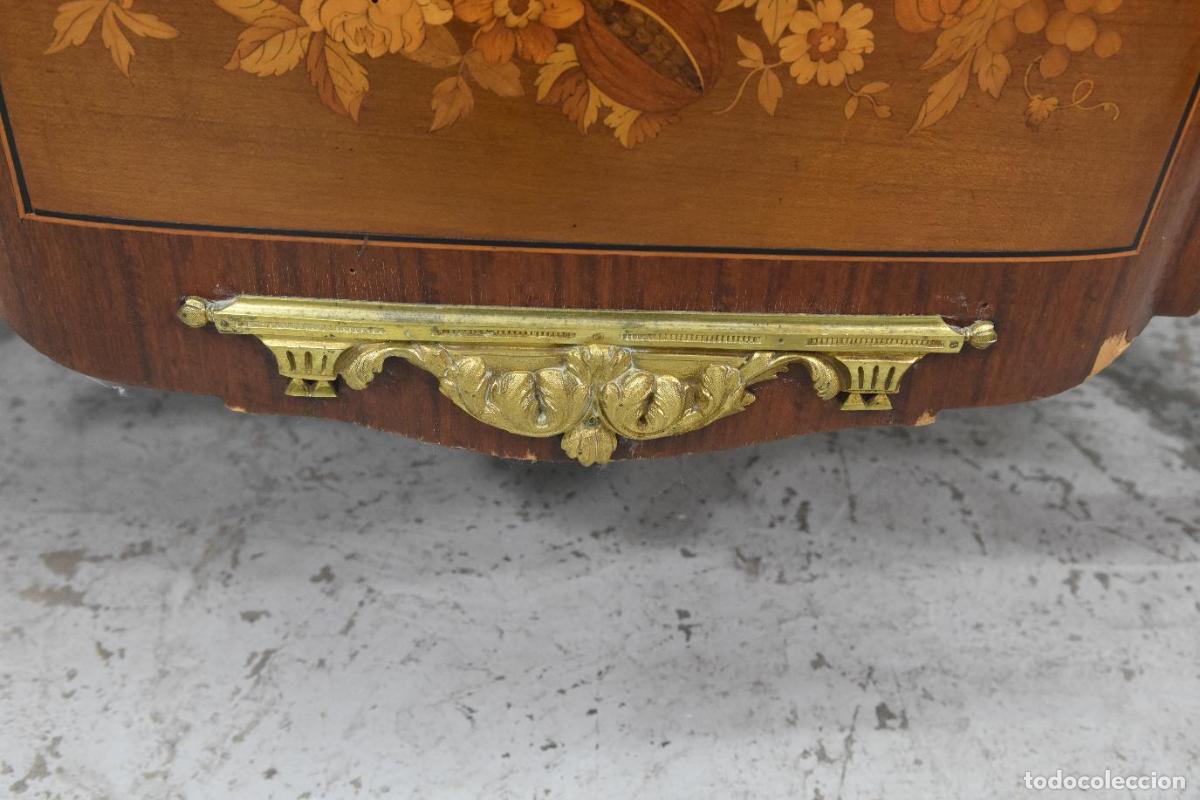 Antig&uuml;edades: Commode de style Transition marquet&eacute;e bois de rose XIX&egrave;me - Foto 7