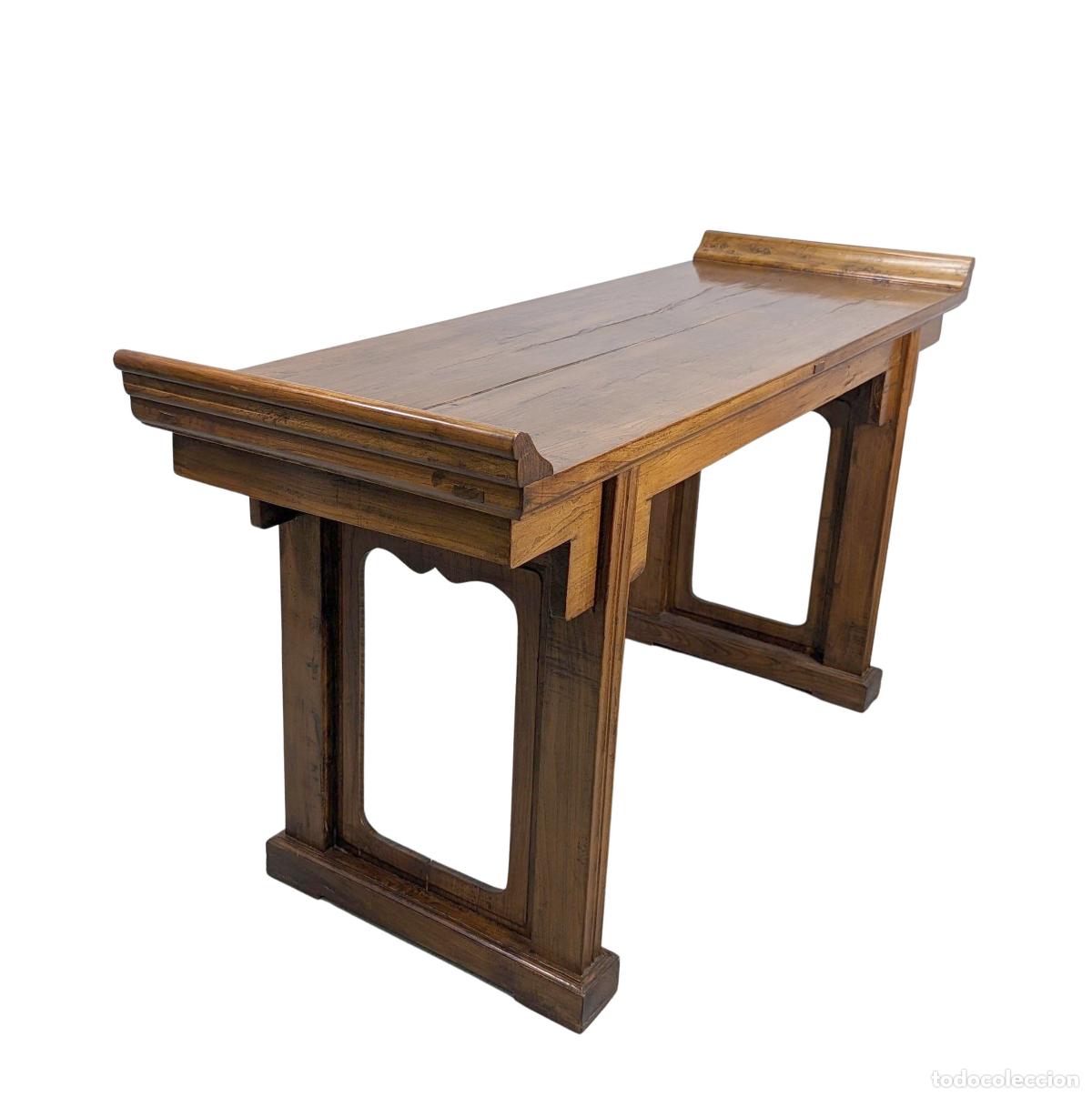 Antig&uuml;edades: Grande console chinoise en Orme - Foto 2