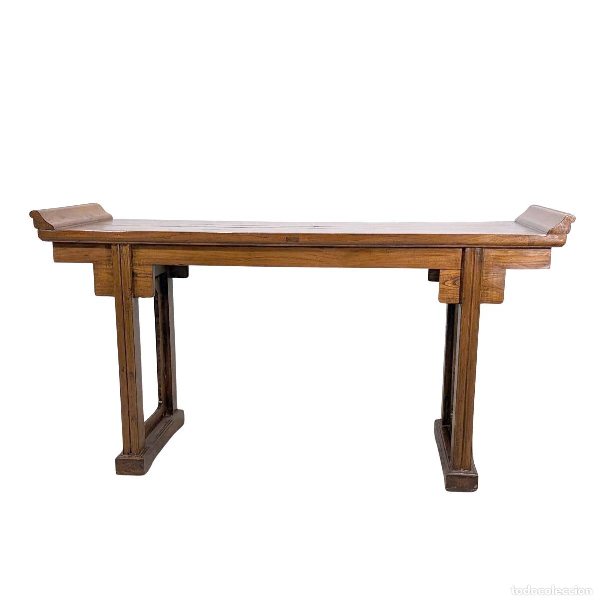 Antig&uuml;edades: Grande console chinoise en Orme - Foto 1