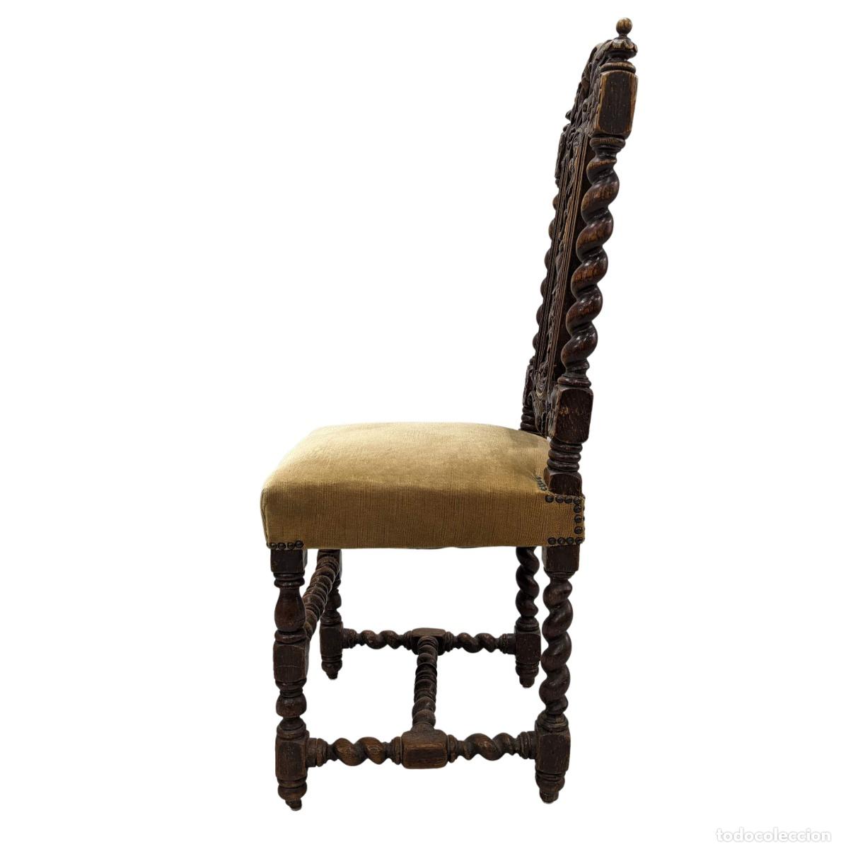 Antig&uuml;edades: S&eacute;rie de chaises en ch&ecirc;ne foret noire - Foto 5
