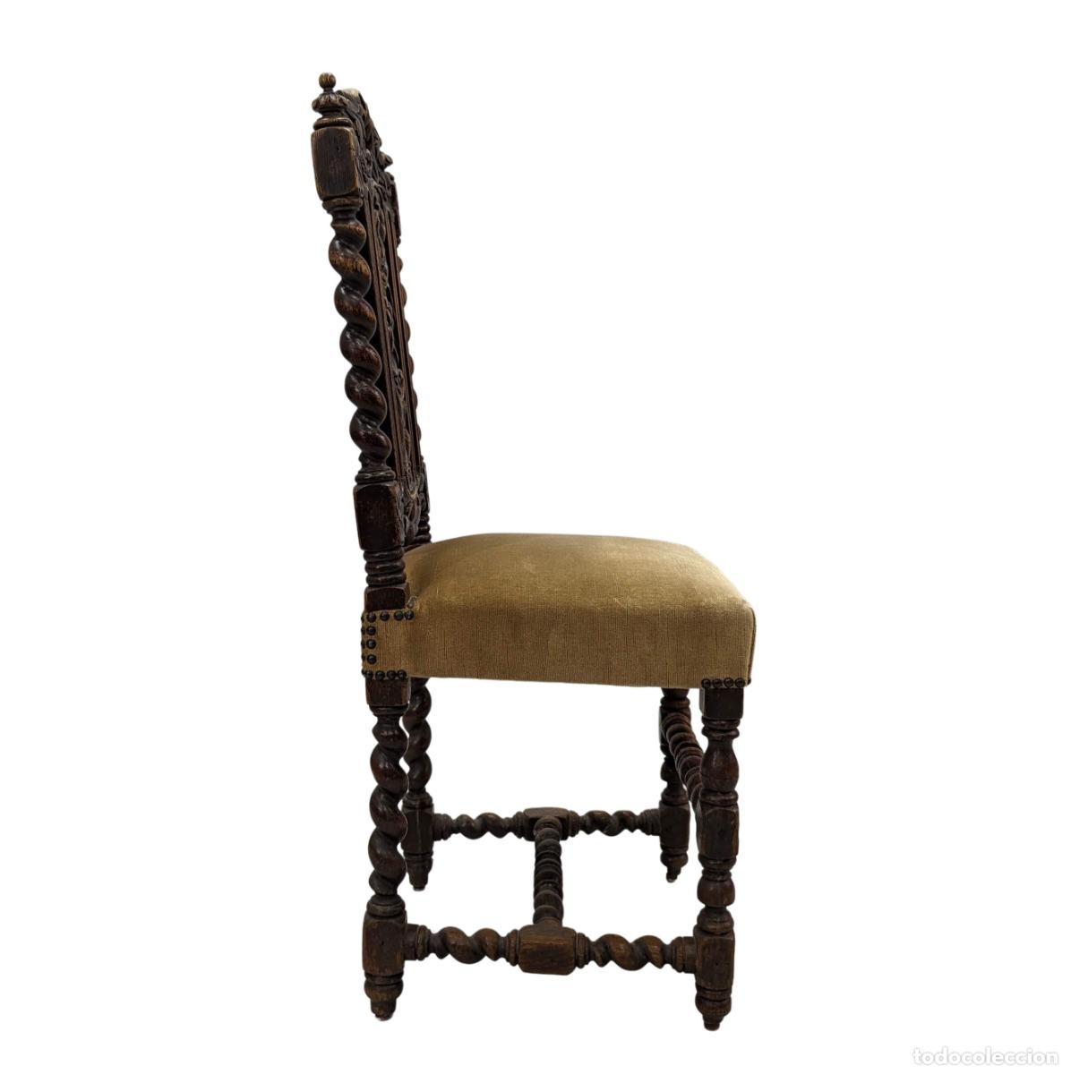Antig&uuml;edades: S&eacute;rie de chaises en ch&ecirc;ne foret noire - Foto 6