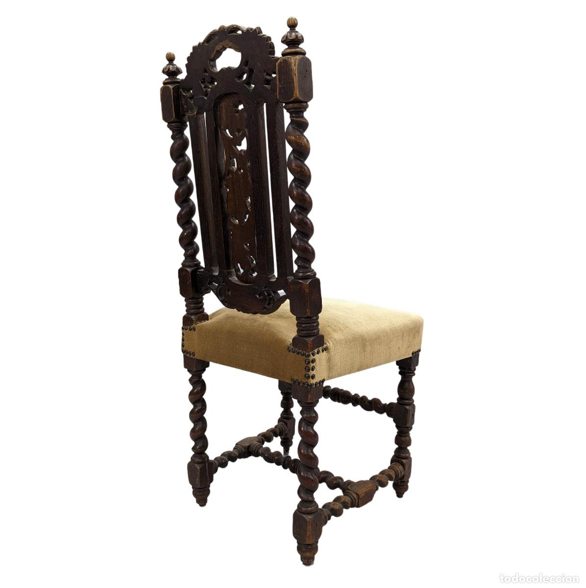 Antig&uuml;edades: S&eacute;rie de chaises en ch&ecirc;ne foret noire - Foto 7