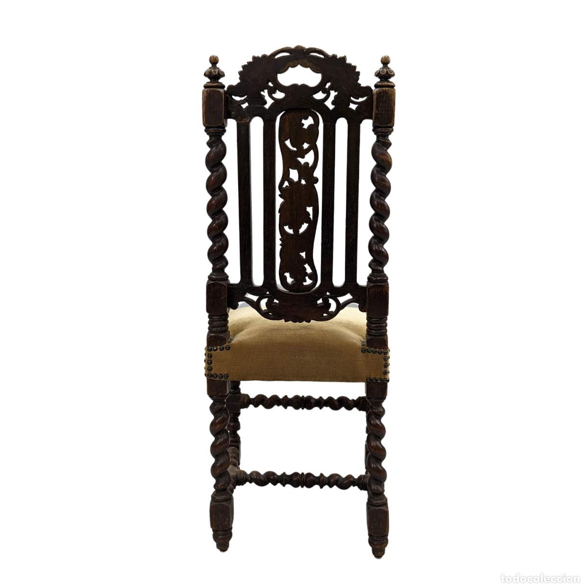 Antig&uuml;edades: S&eacute;rie de chaises en ch&ecirc;ne foret noire - Foto 8