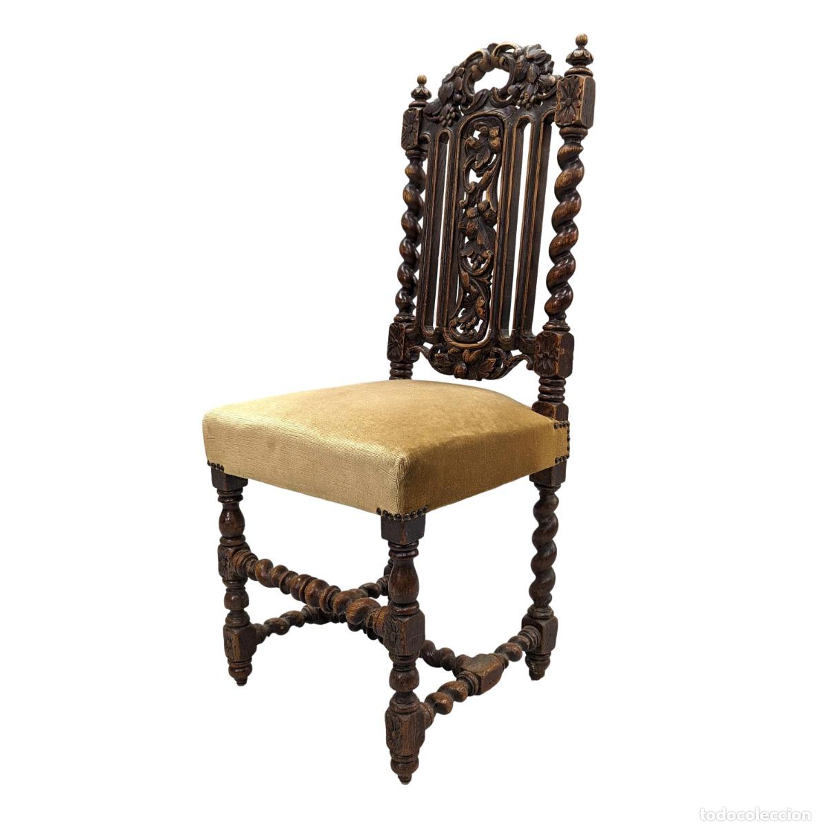 Antig&uuml;edades: S&eacute;rie de chaises en ch&ecirc;ne foret noire - Foto 1