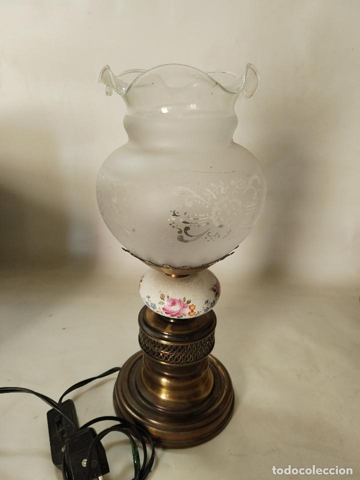 Antig&uuml;edades: lampara de mesa - Foto 5