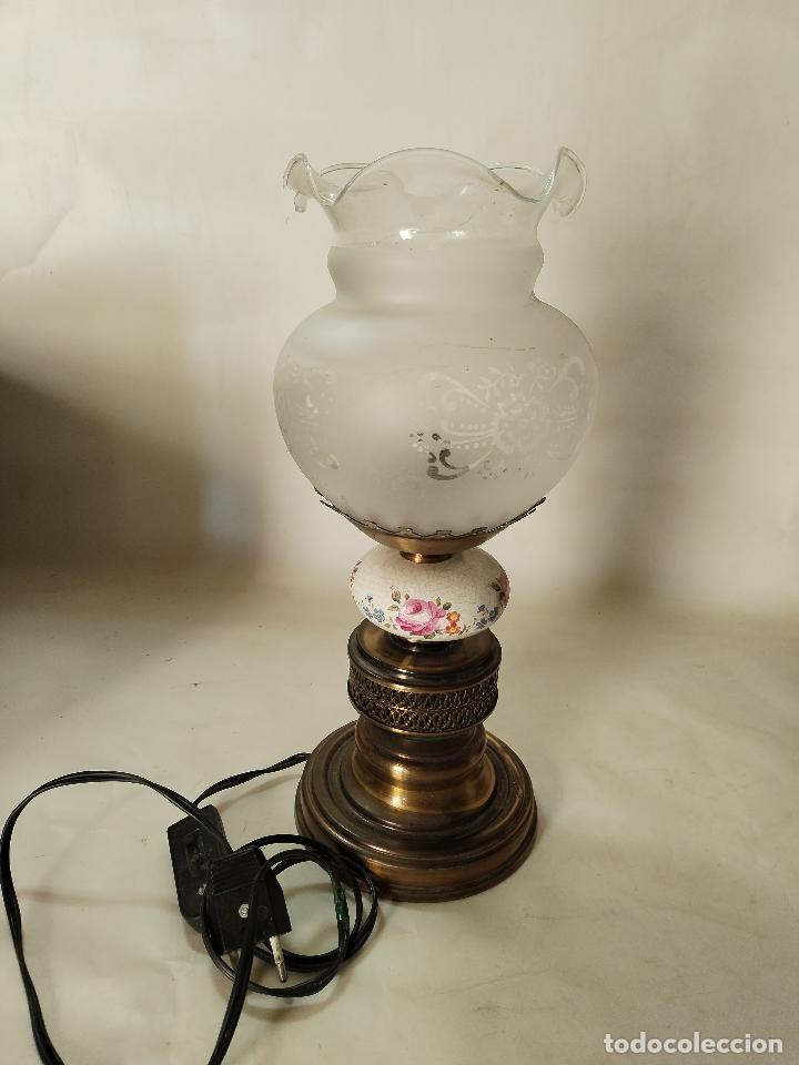 Antig&uuml;edades: lampara de mesa - Foto 1