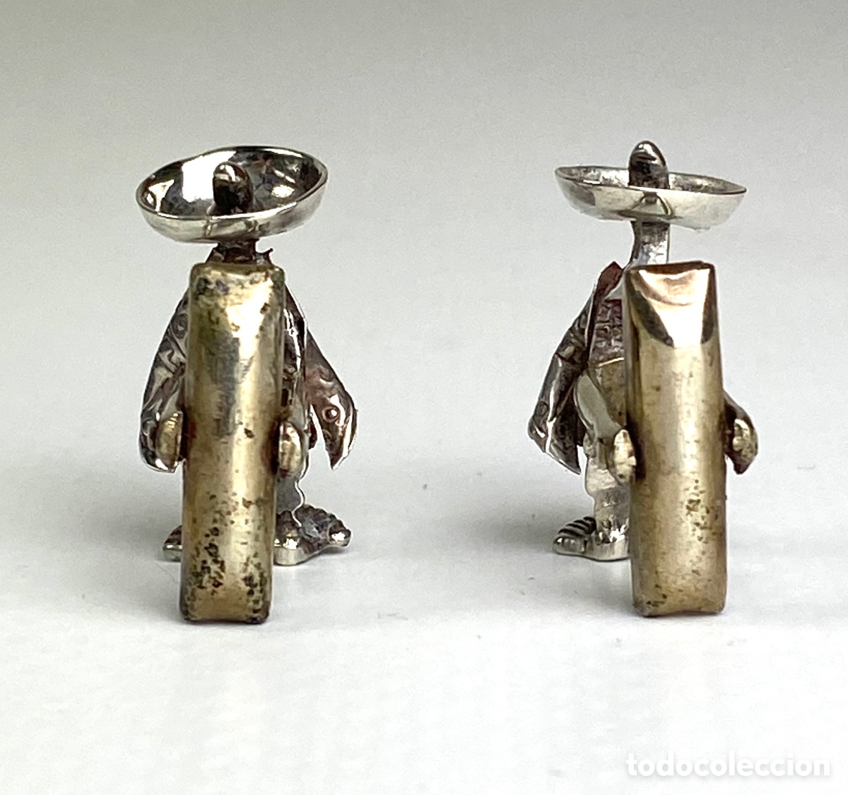 Antig&uuml;edades: PAREJA DE GEMELOS EN FORMA DE MEJICANOS - Foto 3