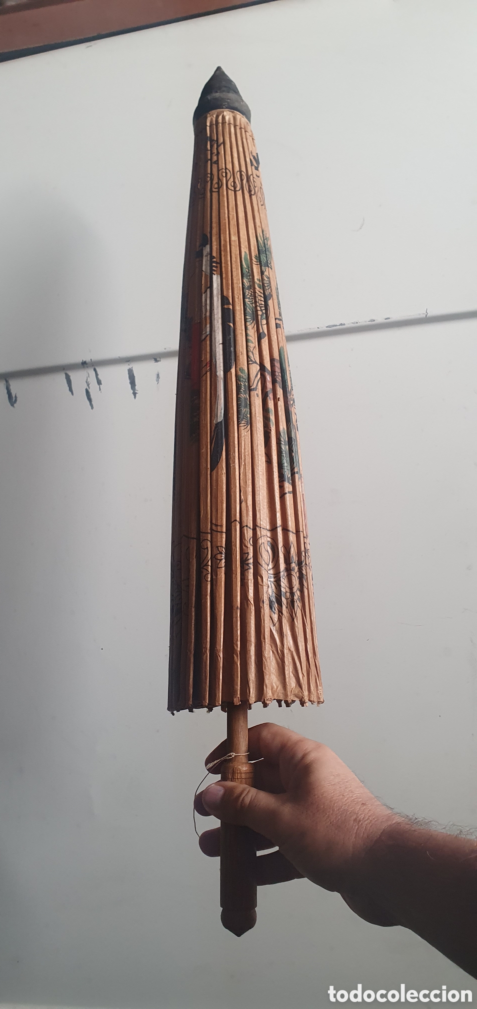 Antig&uuml;edades: PARASOL /SOMBRILLA DE PAPEL DE ACEITE - Foto 1