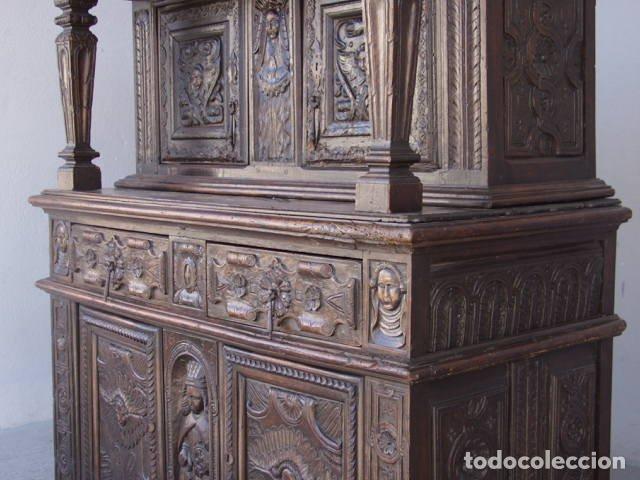 Antig&uuml;edades: Bahut deux corps XVII&egrave;me en ch&ecirc;ne - Foto 2