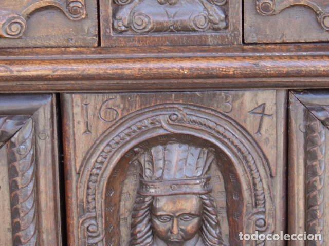 Antig&uuml;edades: Bahut deux corps XVII&egrave;me en ch&ecirc;ne - Foto 6