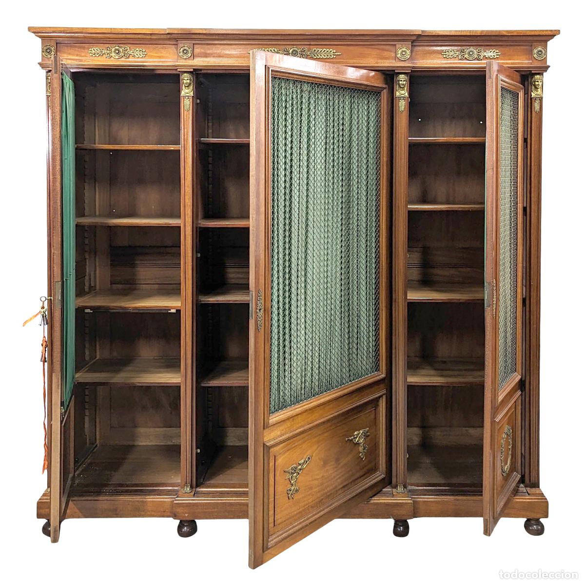 Antig&uuml;edades: Biblioth&egrave;que acajou style Empire - Foto 2