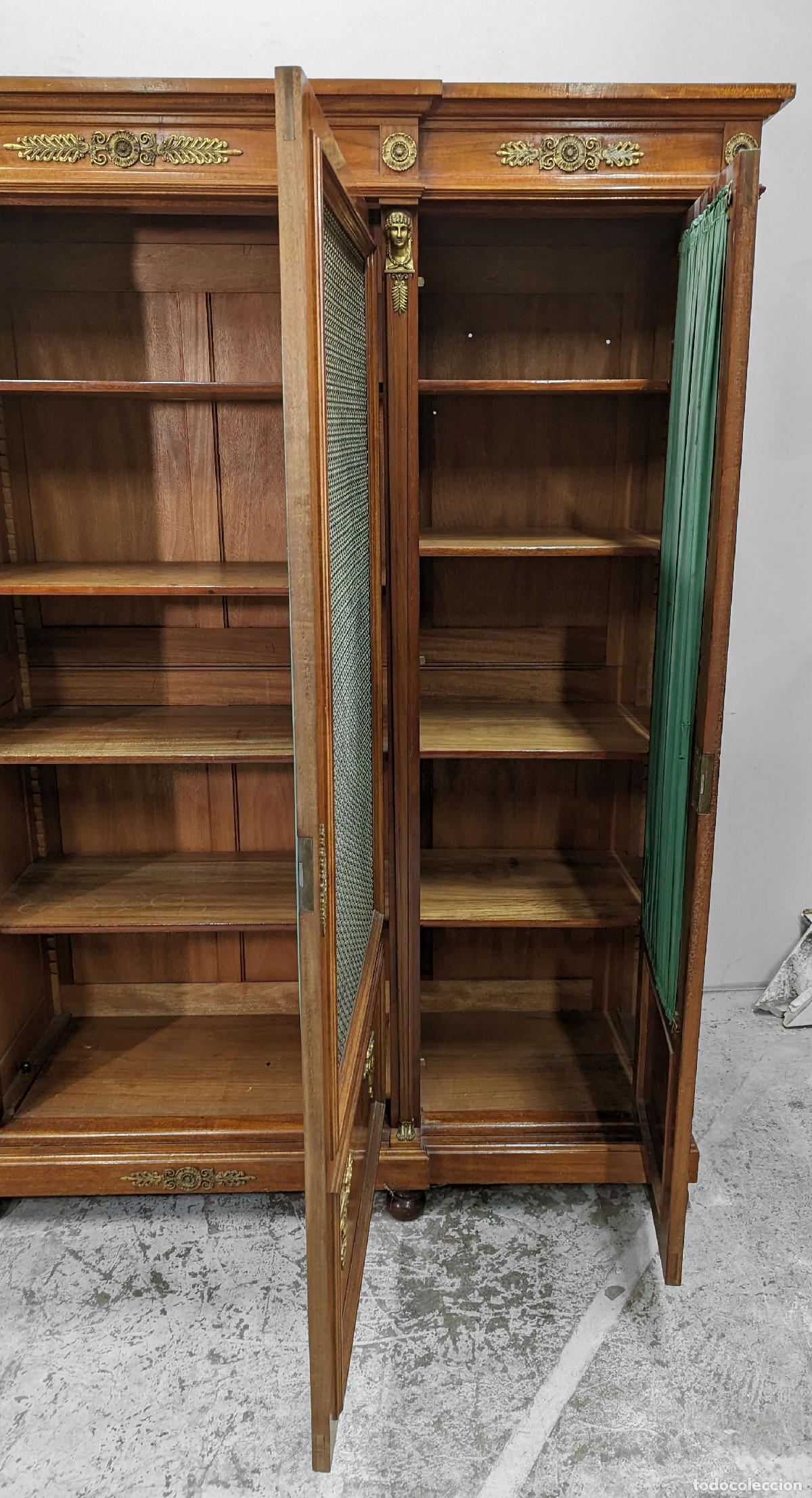 Antig&uuml;edades: Biblioth&egrave;que acajou style Empire - Foto 7