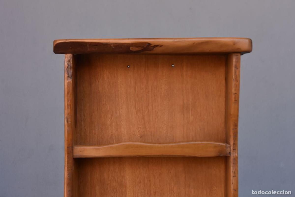 Antig&uuml;edades: Bibus biblioth&egrave;que Brutaliste forme libre en olivier - Foto 3