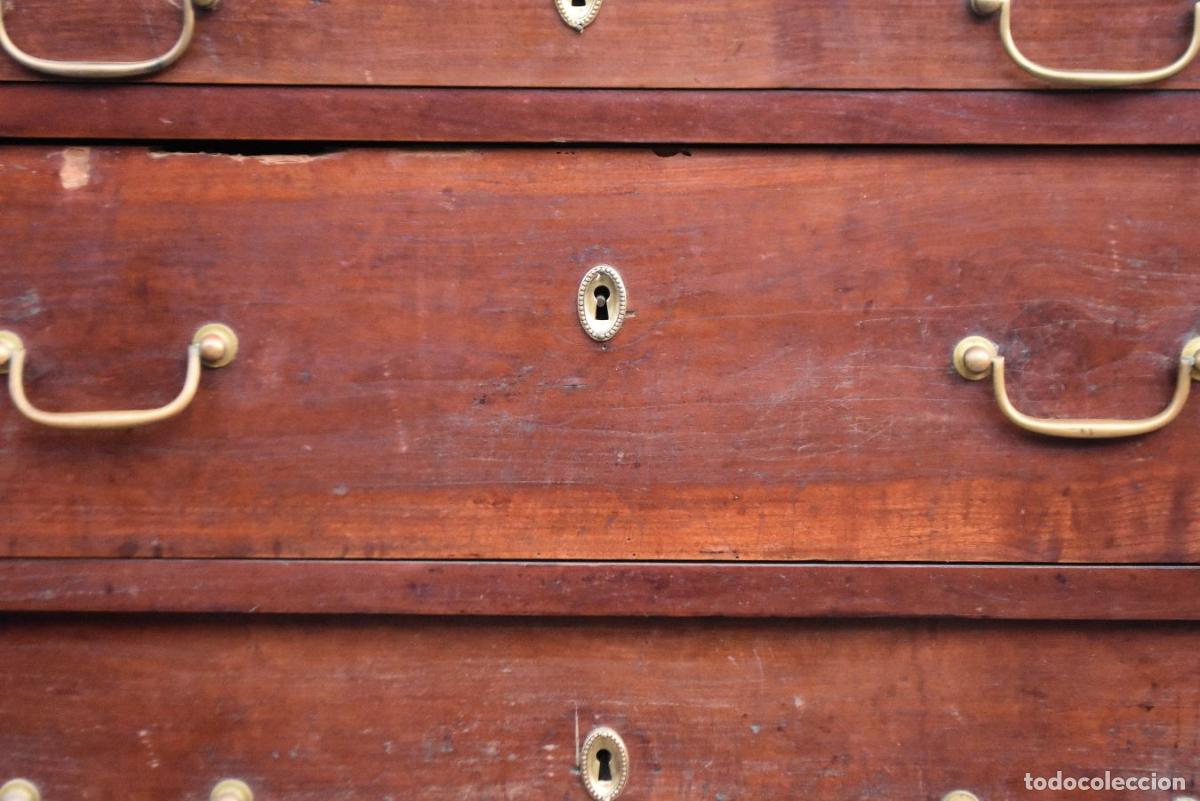 Antig&uuml;edades: Commode &agrave; crosse en noyer Restauration &eacute;poque fin XIX&egrave;me - Foto 4