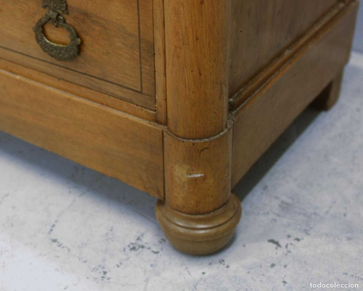 Antig&uuml;edades: Commode &agrave; Charles X en noyer d&eacute;poque XIX&egrave;me - Foto 4