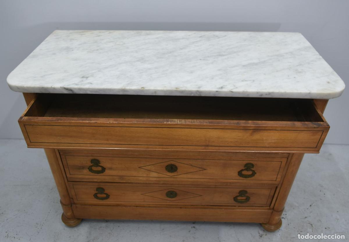 Antig&uuml;edades: Commode &agrave; Charles X en noyer d&eacute;poque XIX&egrave;me - Foto 7