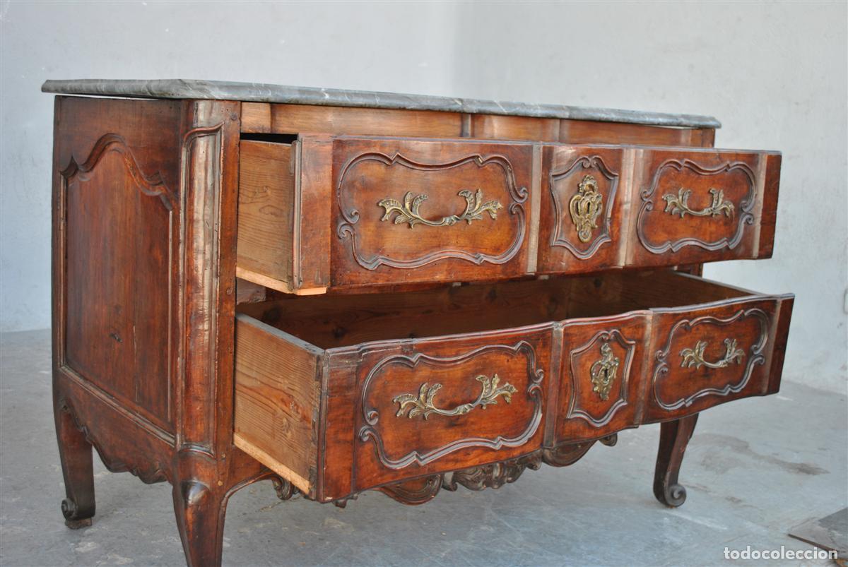 Antig&uuml;edades: Commode arbal&egrave;te galb&eacute;e noyer &eacute;poque XVIII&egrave;me - Foto 2